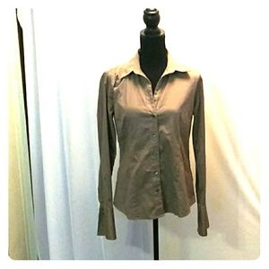 Brown button up shirt